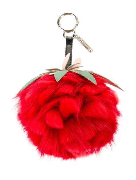 Fendi Fur Fruit Bag Charm In Multi 